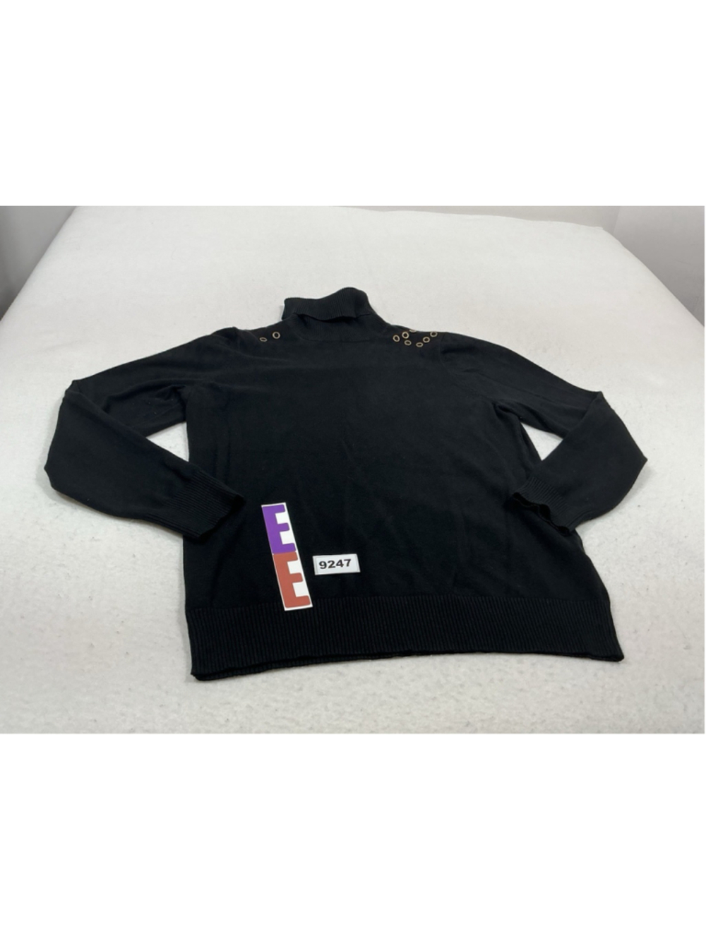 Womans Excellent J M Collection Turtleneck Sweater Medium Black
